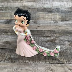 Betty Boop Floral Dress Figurine Card Holder