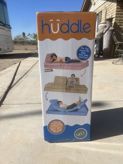 New Huddle Customizable Kids Play Foam Couch, Grey, 4 Pieces, for Toddlers Ages 2+