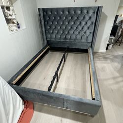 Bed Frame Grey From Wayfair Queen Size