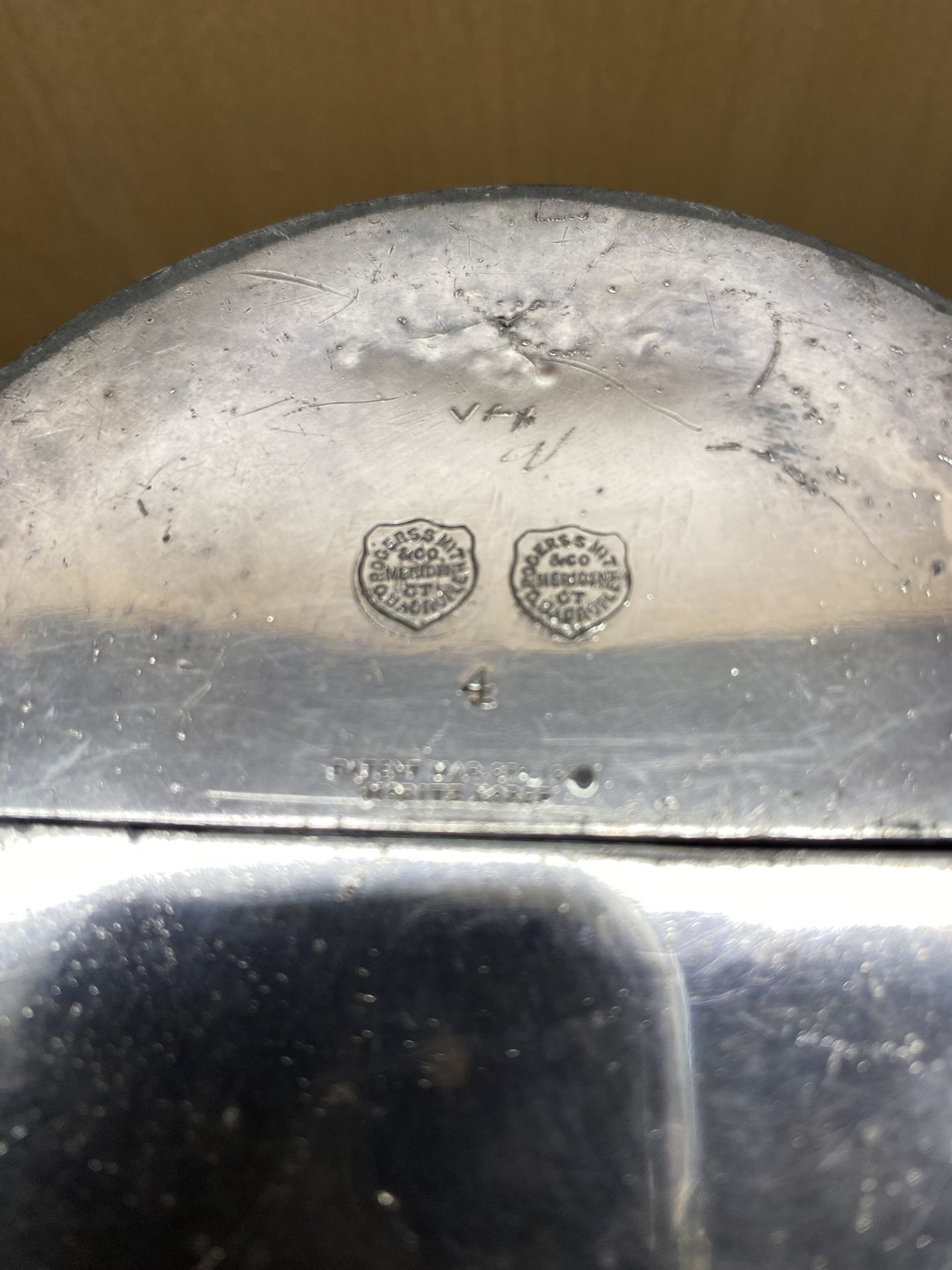 Antique Silver Plated Wine Bottle Holder