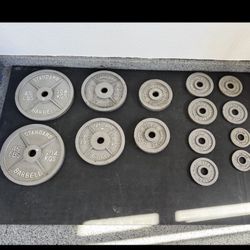 Steel Workout Plates With Rack