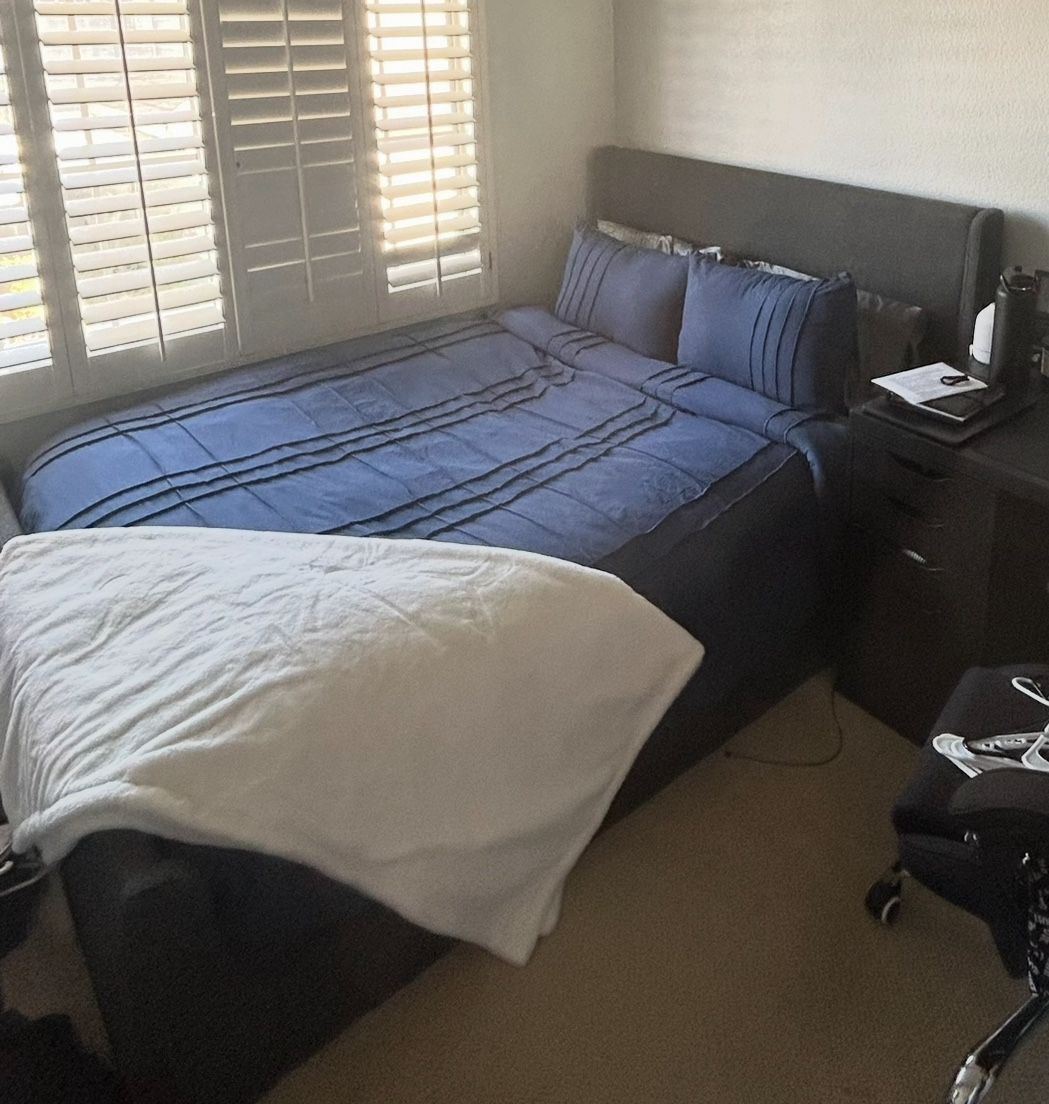 Queen Bed Frame Gray