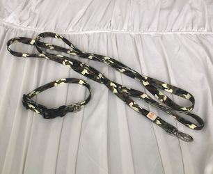 Camo Dog Leash and Collar