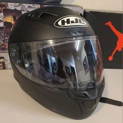 HJC i10 Semi-Flat Black Full Face Helmet Mens Size Medium