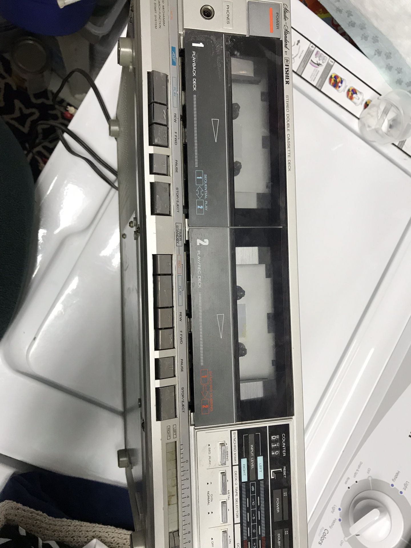 Cassette Deck -double cassette deck-fisher