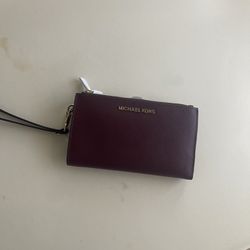 Dark Red MK Wallet