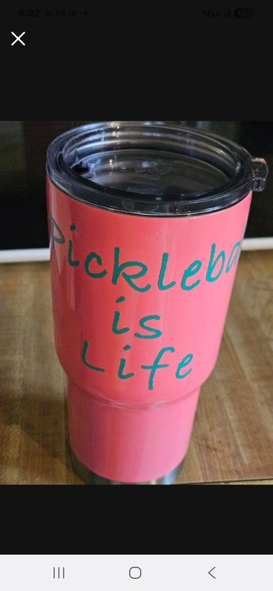 Pickleball Tumbler