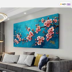 BLUE FLORAL CANVAS