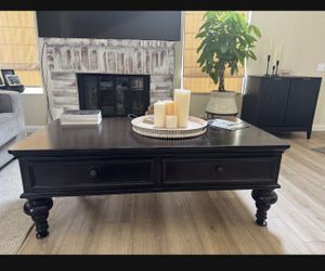 Coffee Table Solid Wood 54Wx28Dx20L
