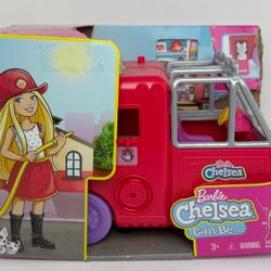 Barbie Chelsea Fire Truck  Play-set MISSING Chelsea Doll, Foldout Fire Truck