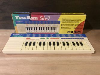 rare: Casio SA-7 100 Sound Tone Bank Keyboard w/BOX Pulse Code Modulation VGC!