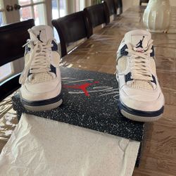 Air Jordan 4 Retro - White midnight navy