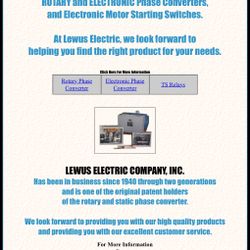 Rotary Phase Converter - Lewus
