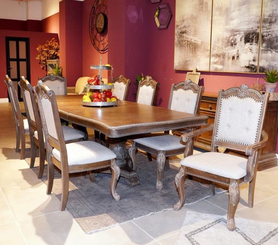 Charmond Brown Dining Room Set / Dining table and Chairs,All Products : American Fashion Style Bags On Sale