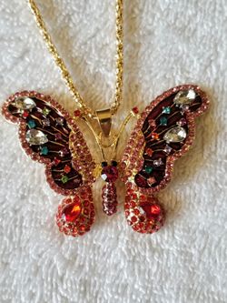 Betsey Johnson Butterfly Necklace