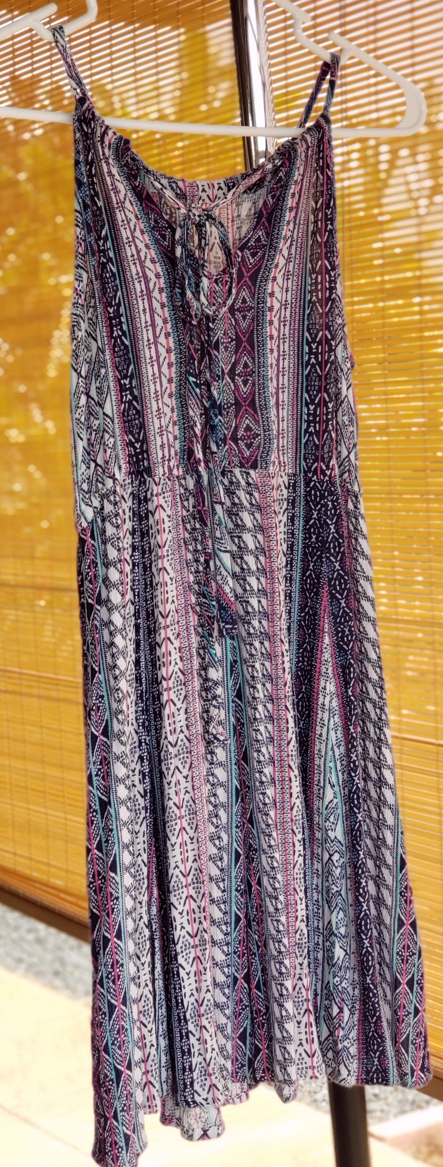 Mahina Size: L/ Geo print multicolor tunic/dress