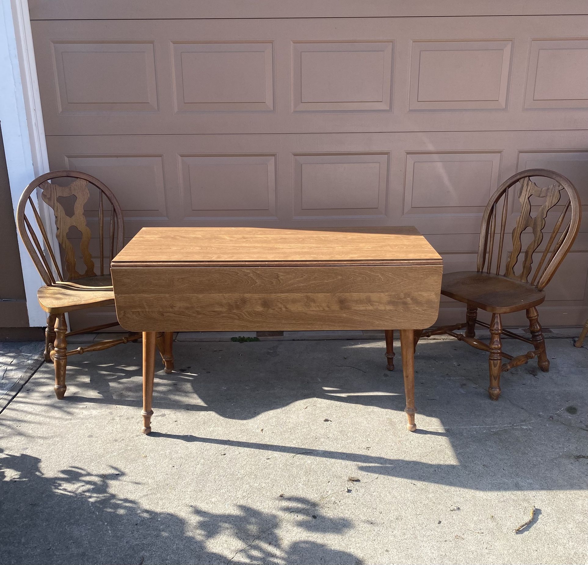 Dining Table/Extendable Drop Leaf Folding Real Wood Desk