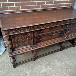 1920s Dining Room Set And Buffet 