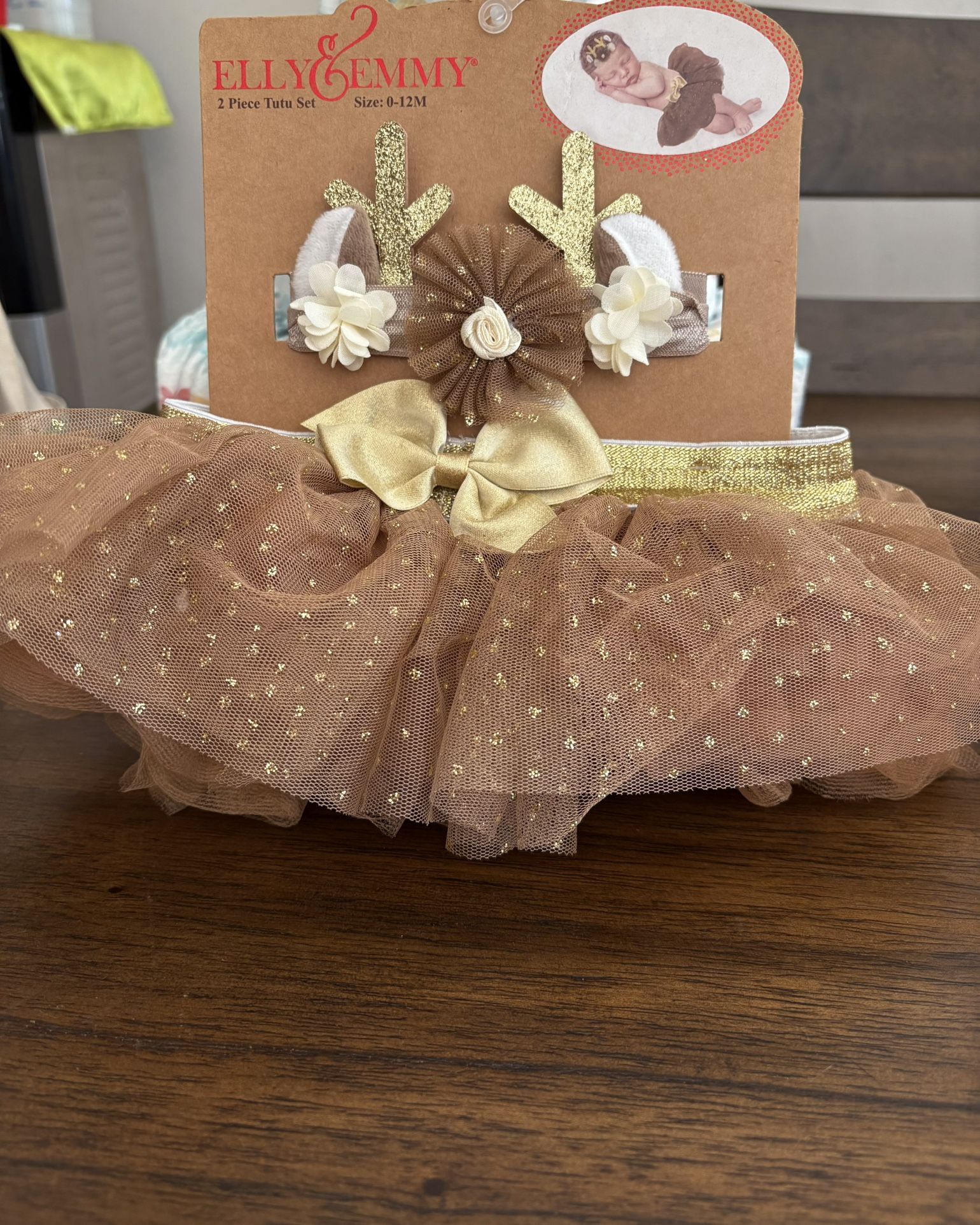 New Elly & Emmy Reindeer Tutu Set 