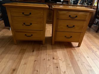 Two wooden dressers