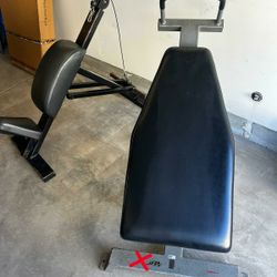 Ab Bench And Tricep Extension Home Gym Workout Machine