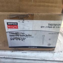 Simpson Strong-Tie Titen HD Heavy Duty Screw Anchors 3/4" x 8-1/2" - Box of 10