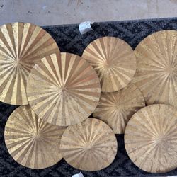 Gold Metal Wall Decor