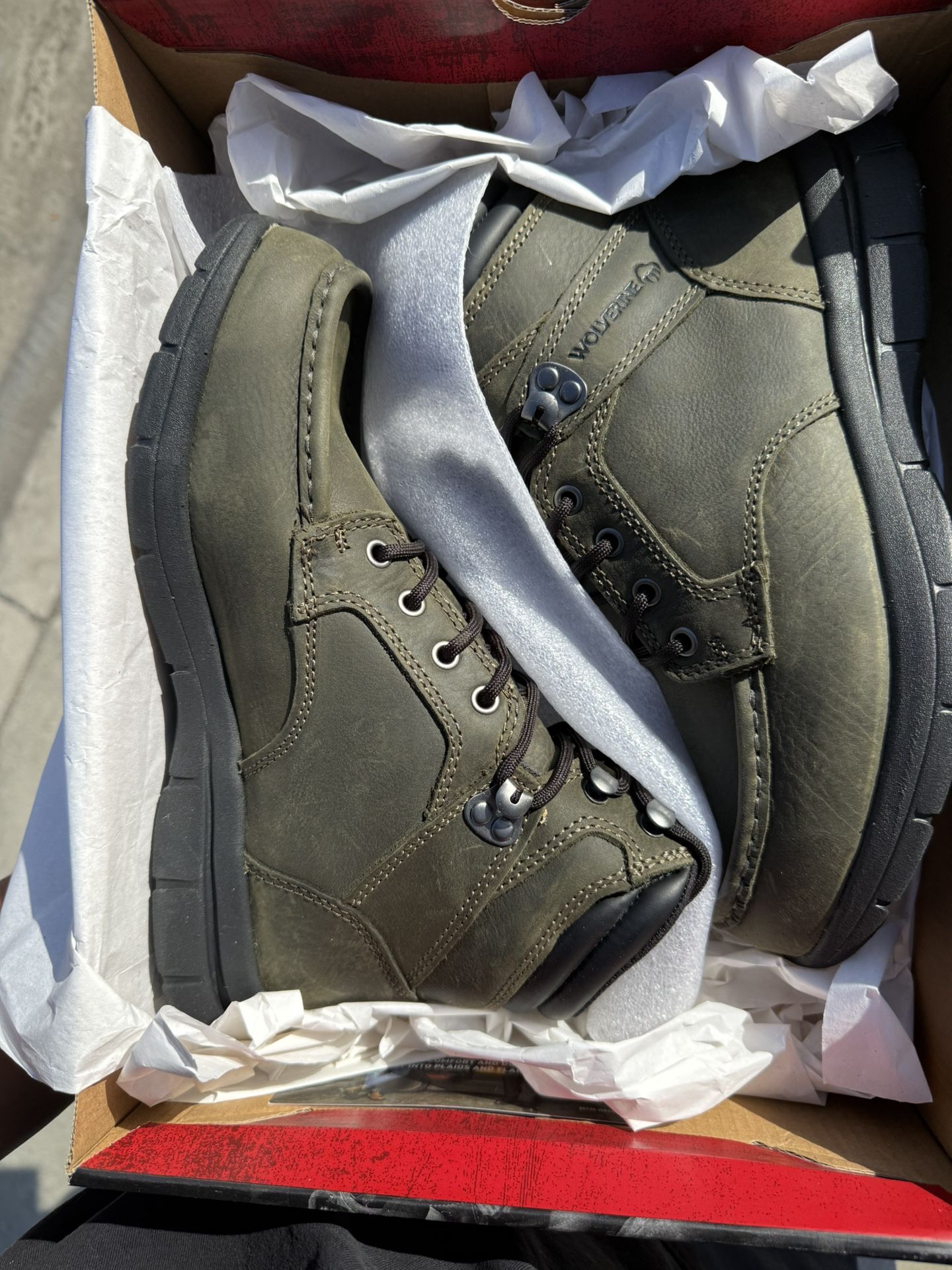 Wolverine Soft Toe Work Boots Size 8