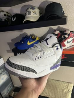 Jordan 3 Retro - Dark Iris Size 8 Mens