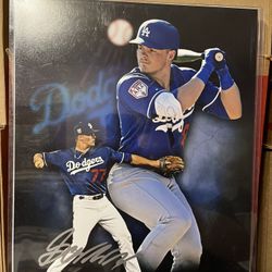 Gavin Lux LA Dodgers Autograph 11x14 Photo PSA COA
