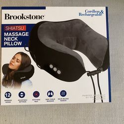 Brookstone Shiatsu Massage Neck Pillow