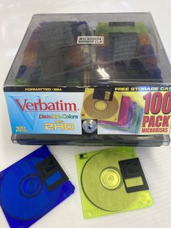 Verbatim Data Life Color Formatted IBM Floppy Disks