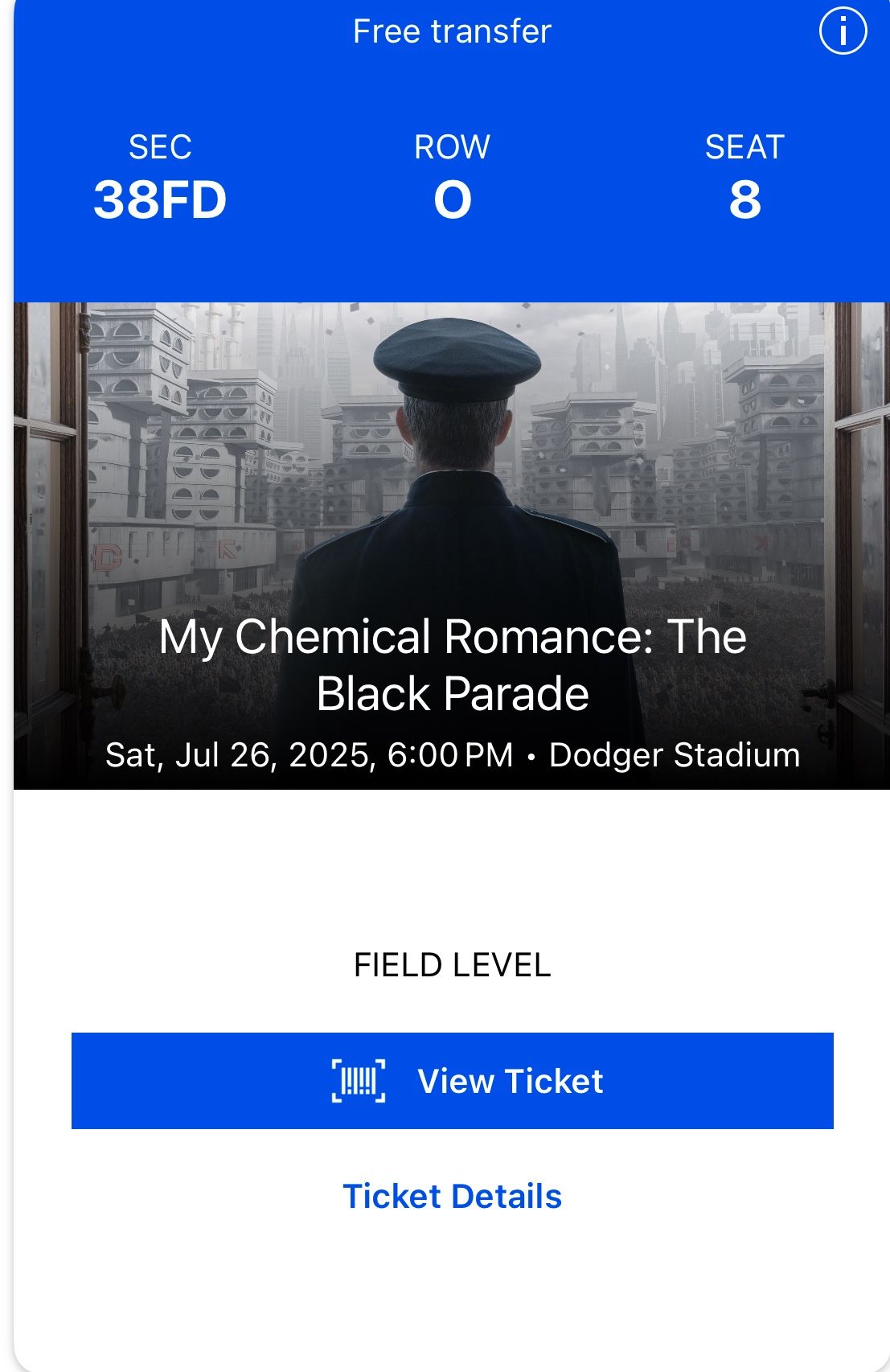 My Chemical romance concert Tickets