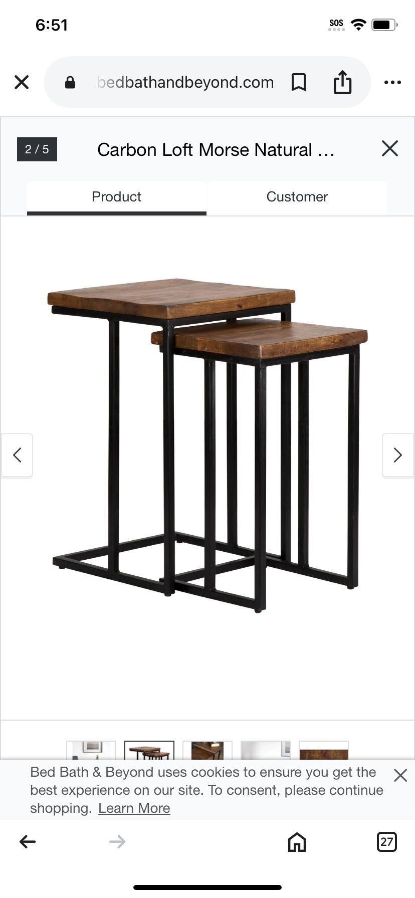 Nesting End Tables