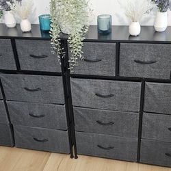 (2) 9 Drawer Fabric Storage Dresser 
