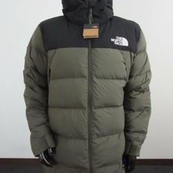 The North Face TNF UX Nuptse 550-Down Parka Insulated Winter Jacket Green Size Small