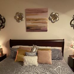 King Bedroom Set, Coffee/Endtable Set/Entertainment Center