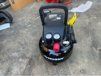 3 Gal. 120 PSI Portable Electric Oil-Free Light Duty Pancake Air Compressor with Fold Down Handle and 1-Quick Coupler