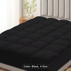 Queen Mattress Black bed topper