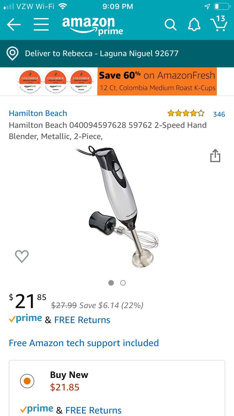 Brand new Hamilton beach hand blender