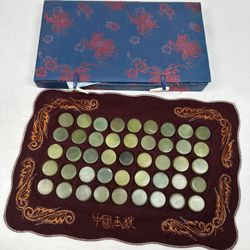 Chinese 1900s Republic Period  Jade Health Massage Pillow Headrest W Storage Box