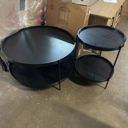 Black Coffee Table Set