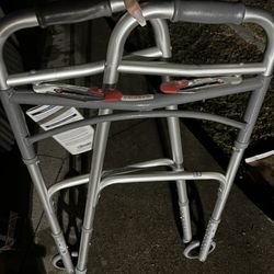 Deluxe Folding Walker - Two Button