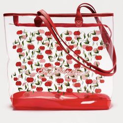 ED HARDY Y2K PVC cherry tote bag