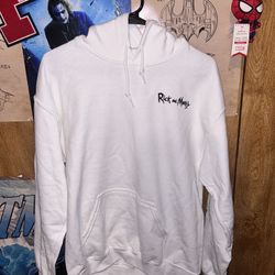 Rick and Morty White Hoodie