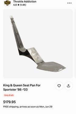 King/Queen Seat Pan-Sportster