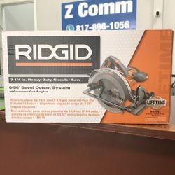 Ridgid 7-1/4” Heavy Duty Circular Saw Brand New In Box R32051