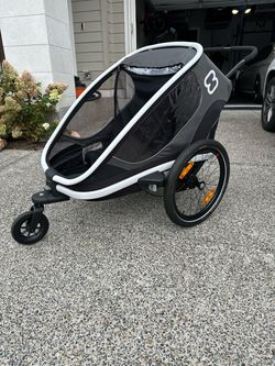 Hamax Outback Two Seat Reclining Kid Bike Trailer + Stroller