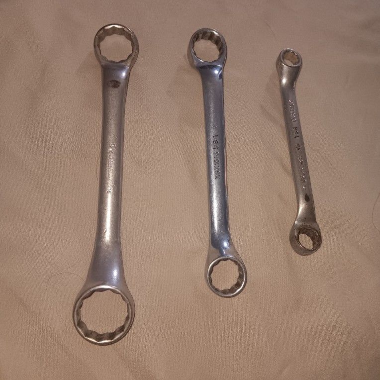 3 Snap-on Box-End Wrench Hand Wrenches