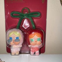 CRYBABY Crying For Love Series-Vinyl Plush Hanging Card (Love You Cherry Much)